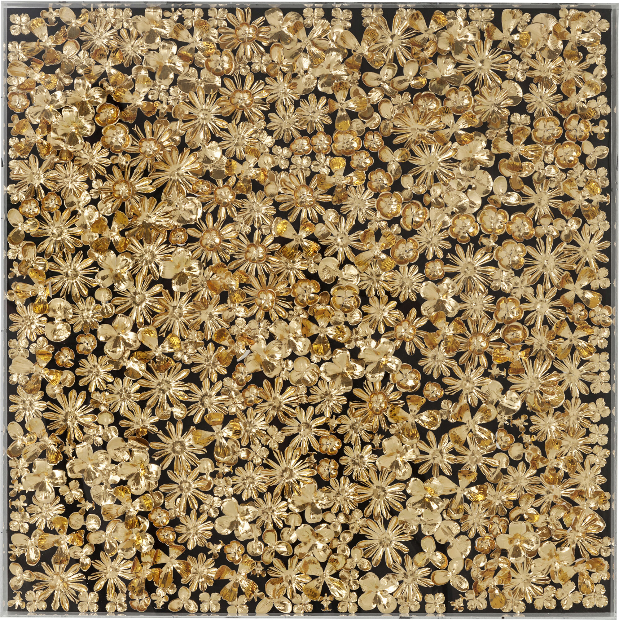 Deko Rahmen Gold Flower 120x120cm – Grafik-1.