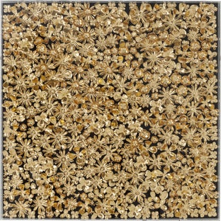 Deko Rahmen Gold Flower 120x120cm – Grafik-1.