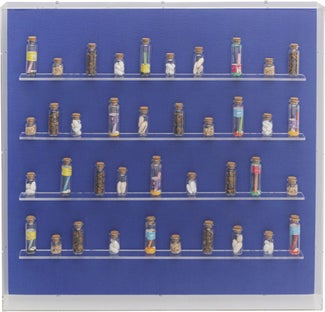 Deko Rahmen Pills Bottles 60x60cm - Einzelstück – Grafik-1.