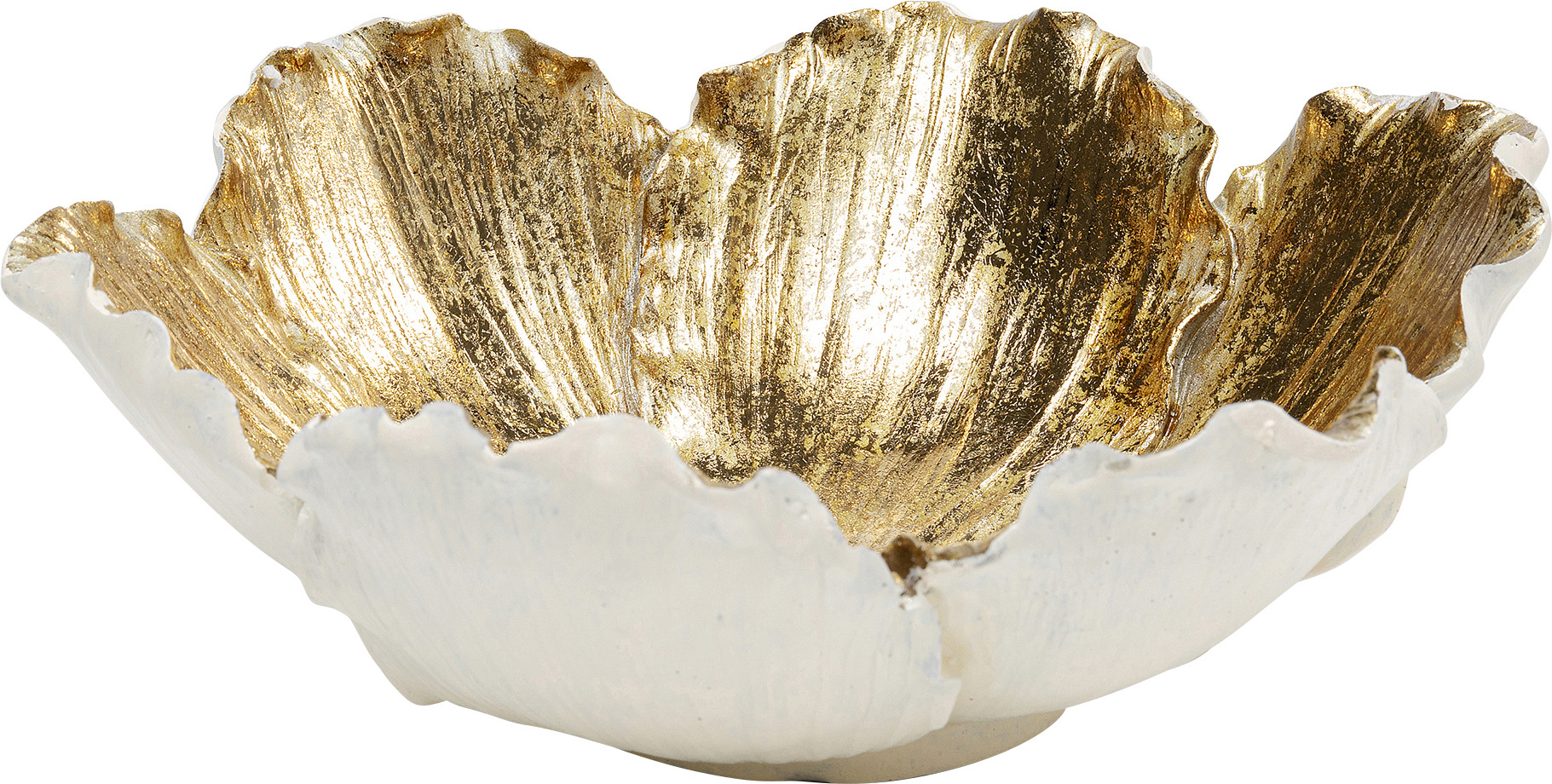 Produkt: Deko Schale Flower Bloom Creme Gold Ø20cm.