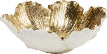 Deko Schale Flower Bloom Creme Gold Ø20cm – Grafik-1.