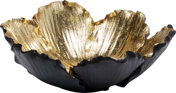 Deko Schale Flower Bloom Schwarz Gold Ø20cm – Grafik-1.