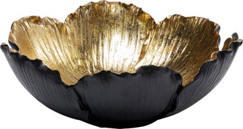 Deko Schale Flower Bloom Schwarz Gold Ø25cm – Grafik-1.