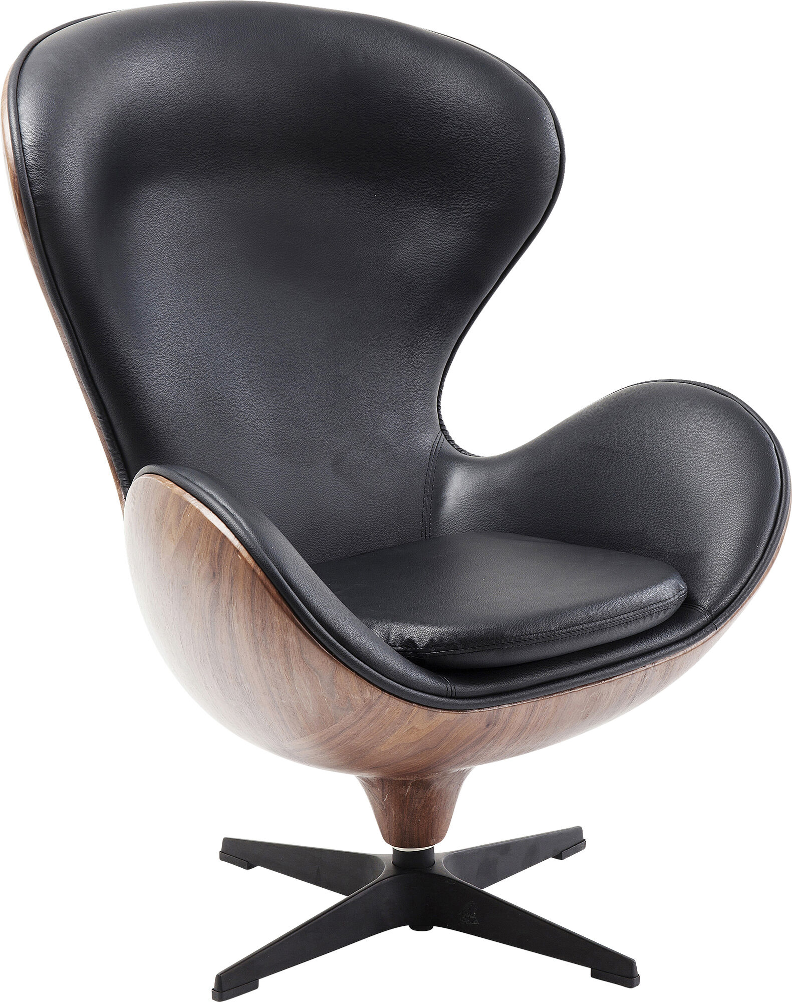 Drehsessel Lounge Black Walnut – Grafik-1.