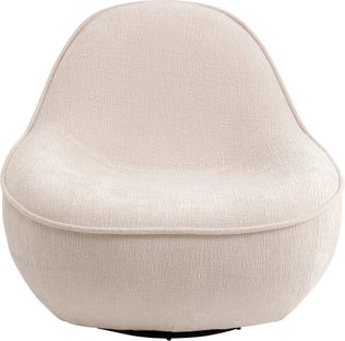Drehsessel Ovo Creme 99cm - Einzelstück – Grafik-1.