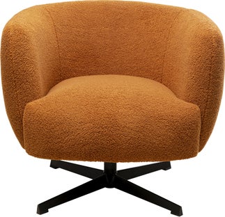 Drehsessel Peony Fuzzy Brown - Einzelstück – Grafik-1.