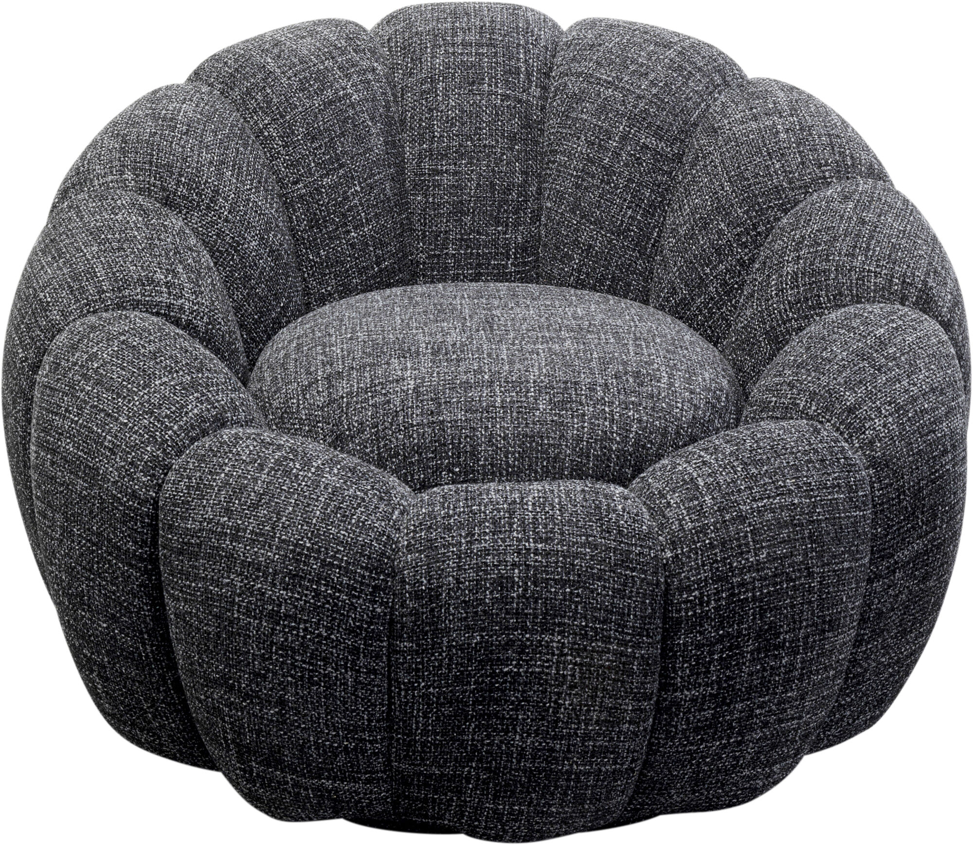 Drehsessel Peppo Bloom Melange Schwarz - Einzelstück – Grafik-1.