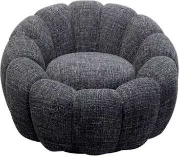 Drehsessel Peppo Bloom Melange Schwarz - Einzelstück – Grafik-1.