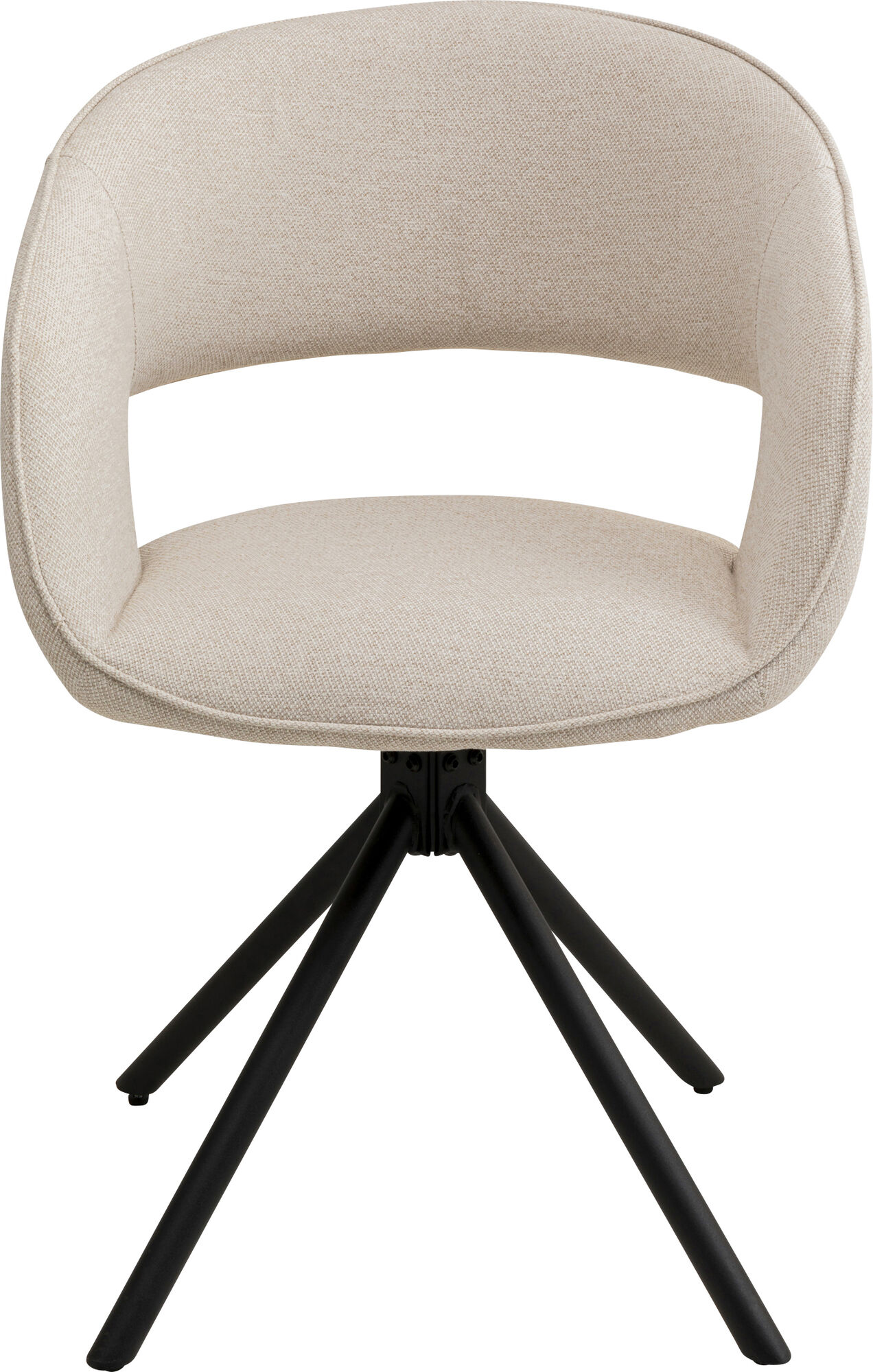 Drehstuhl Gina Greige Schwarz – Grafik-1.