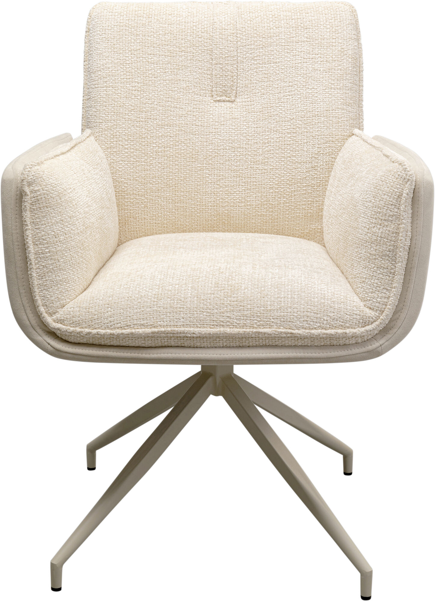 Drehstuhl mit Armlehnen Hilla Weiß – Grafik-1.