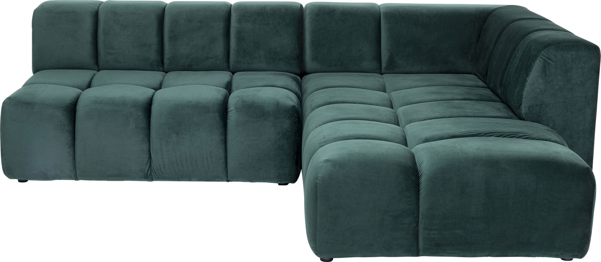 Ecksofa Belami Velvet Dunkelgrün Rechts 265cm – Grafik-1.