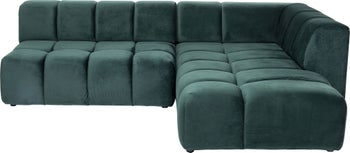 Ecksofa Belami Velvet Dunkelgrün Rechts 265cm – Grafik-1.