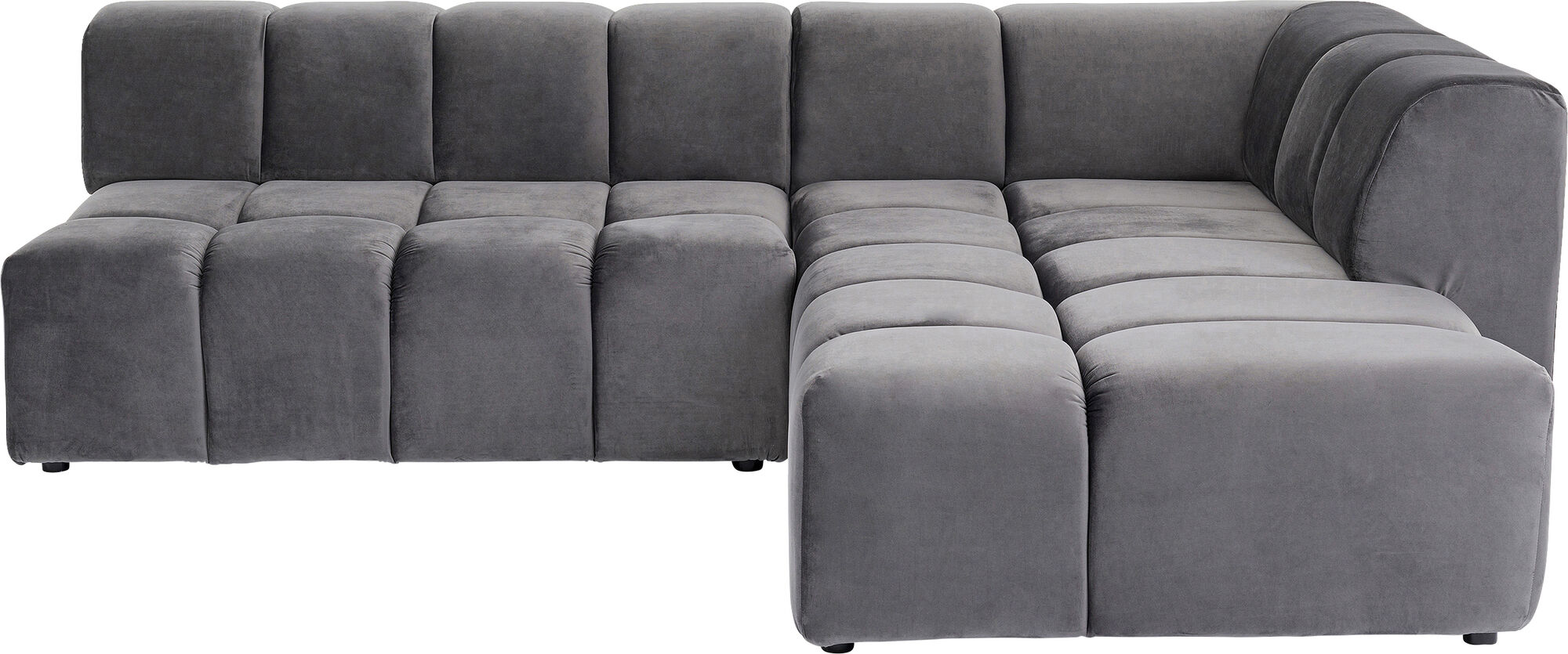 Ecksofa Belami Velvet Grau Rechts – Grafik-1.