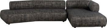 Ecksofa Bow Rechts Grau - Einzelstück – Grafik-1.