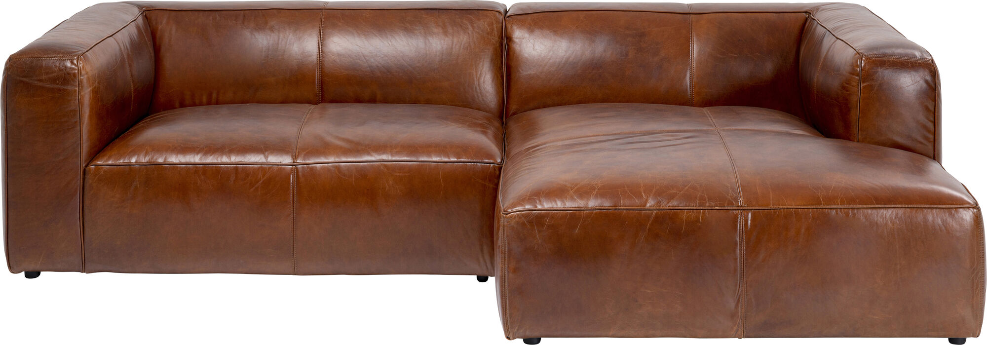 Ecksofa Cubetto Leder Braun 270x170cm – Grafik-1.