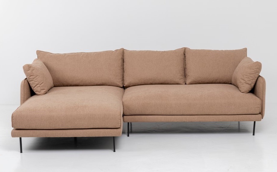Ecksofa Edna Hellbraun Links 270cm