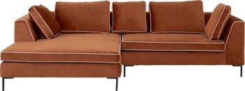 Ecksofa Gianni Pipe Braun 290cm Links – Grafik-1.