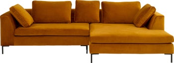 Ecksofa Gianni Velvet Gold 290cm Rechts – Grafik-1.