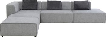 Ecksofa Infinity Atlanta Grau Links – Grafik-1.