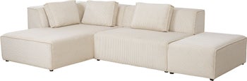 Ecksofa Infinity Ottomane Cord Creme Links – Grafik-1.