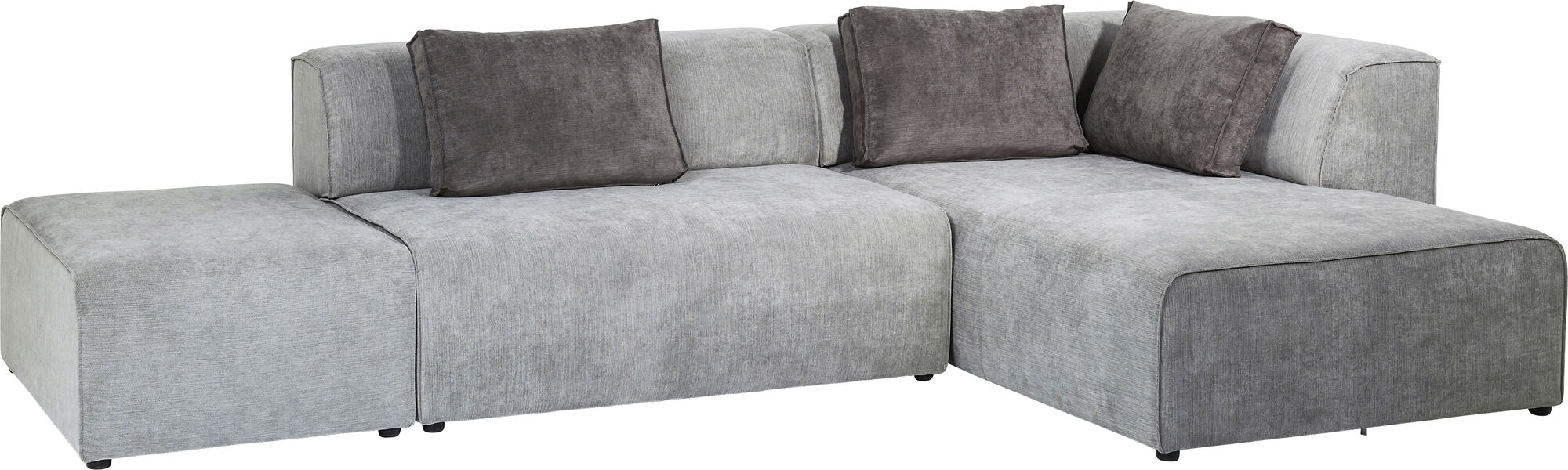 Ecksofa Infinity Ottomane Grau Rechts – Grafik-1.
