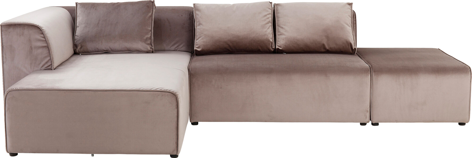 Ecksofa Infinity Velvet Taupe Links – Grafik-1.