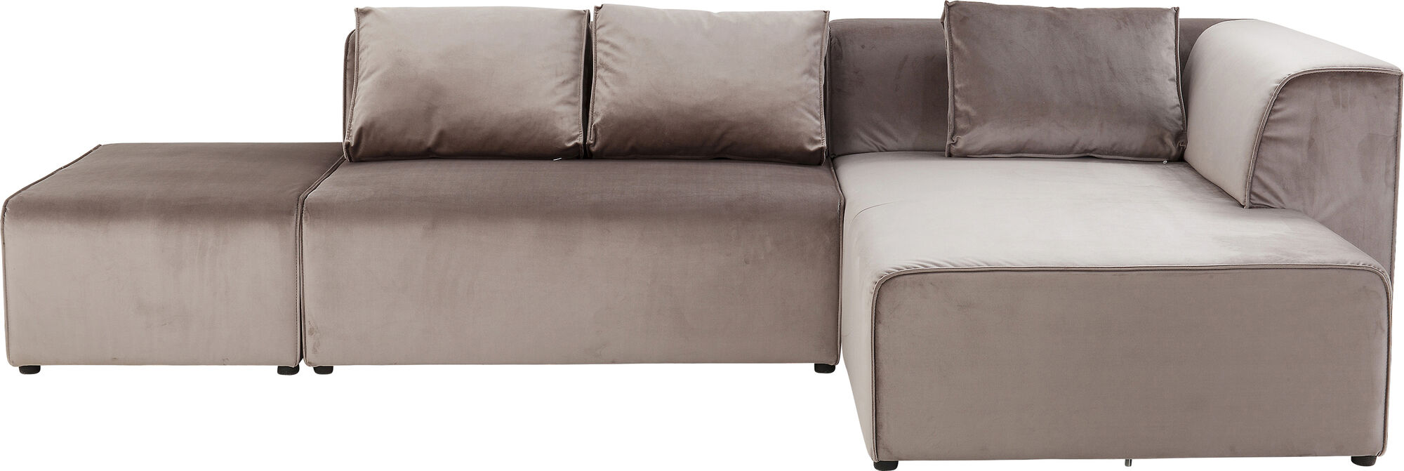 Ecksofa Infinity Velvet Taupe Rechts – Grafik-1.