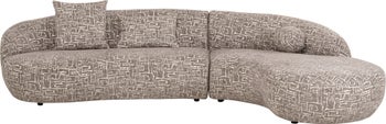 Ecksofa Lou Rechts 316x177cm - Einzelstück – Grafik-1.