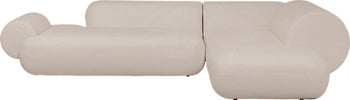 Ecksofa Soft Edge Rechts Creme – Grafik-1.