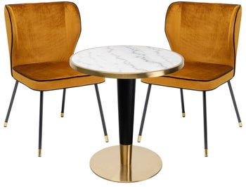 Essgruppe Amalia Gold (3/tlg) – Grafik-1.