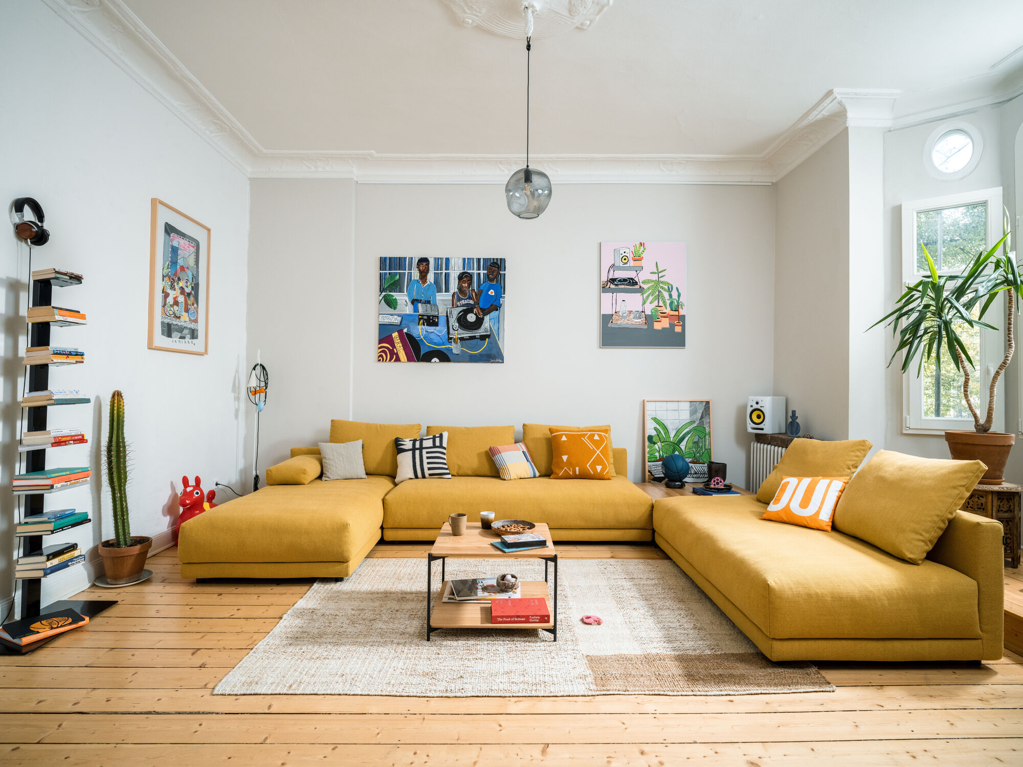 Freistil Sofakombi 142 grünbeige incl. Kissen – Grafik-1.