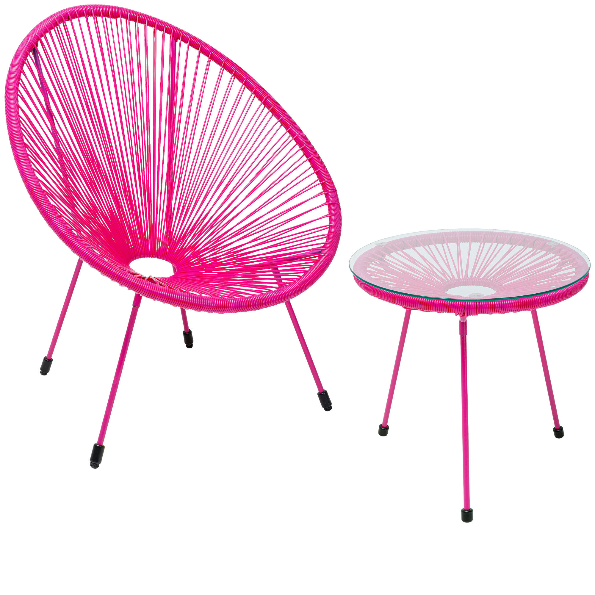 Gartenset Acapulco 2tlg Mono Pink – Grafik-1.