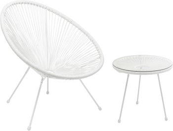 Gartenset Acapulco 2tlg Weiß – Grafik-1.