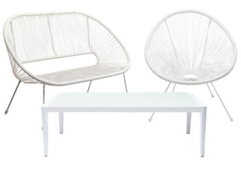 Gartenset Acapulco Mono Weiß – Grafik-1.