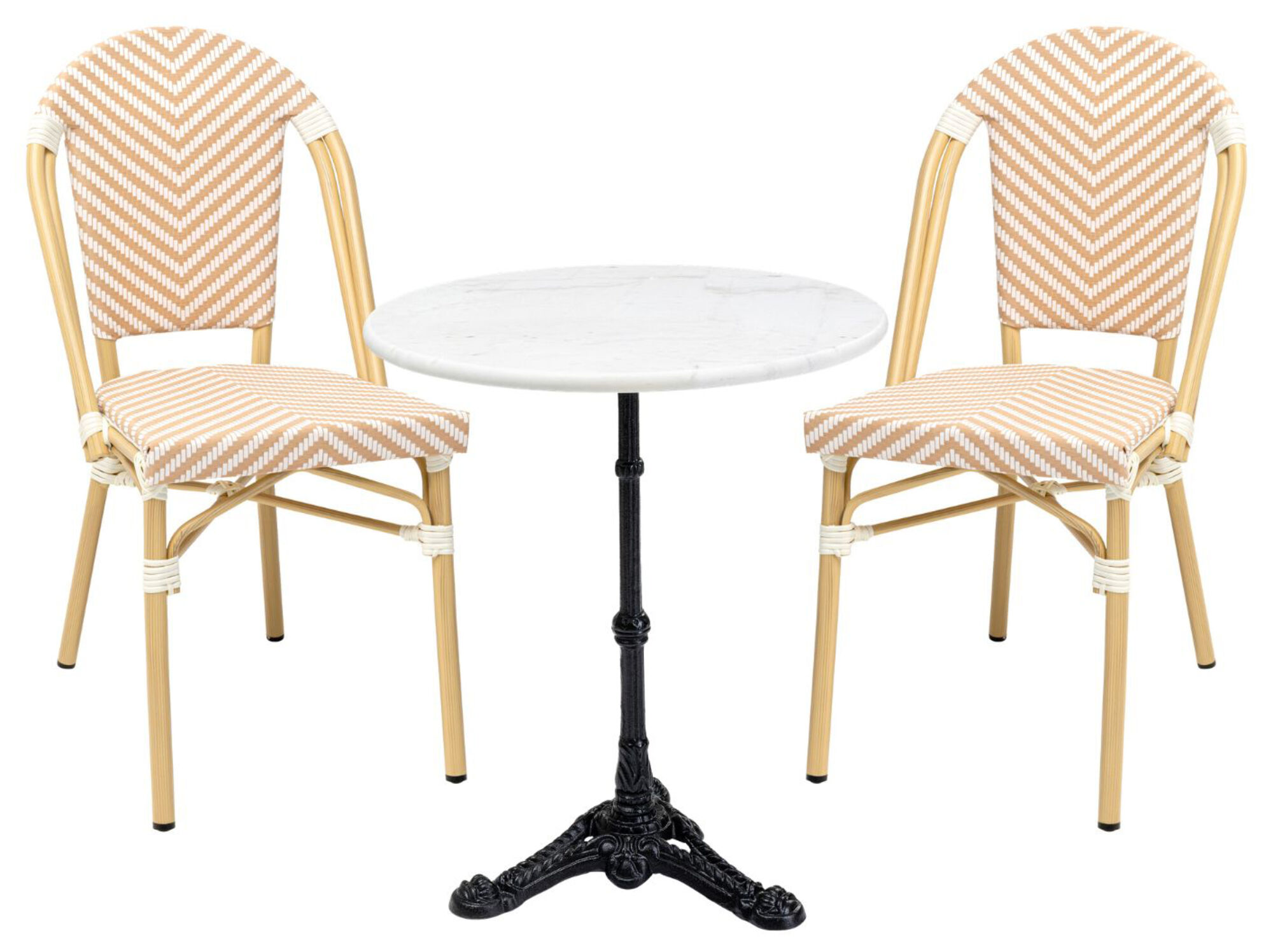 Gartenset French Bistro Creme (3/tlg.) – Grafik-1.