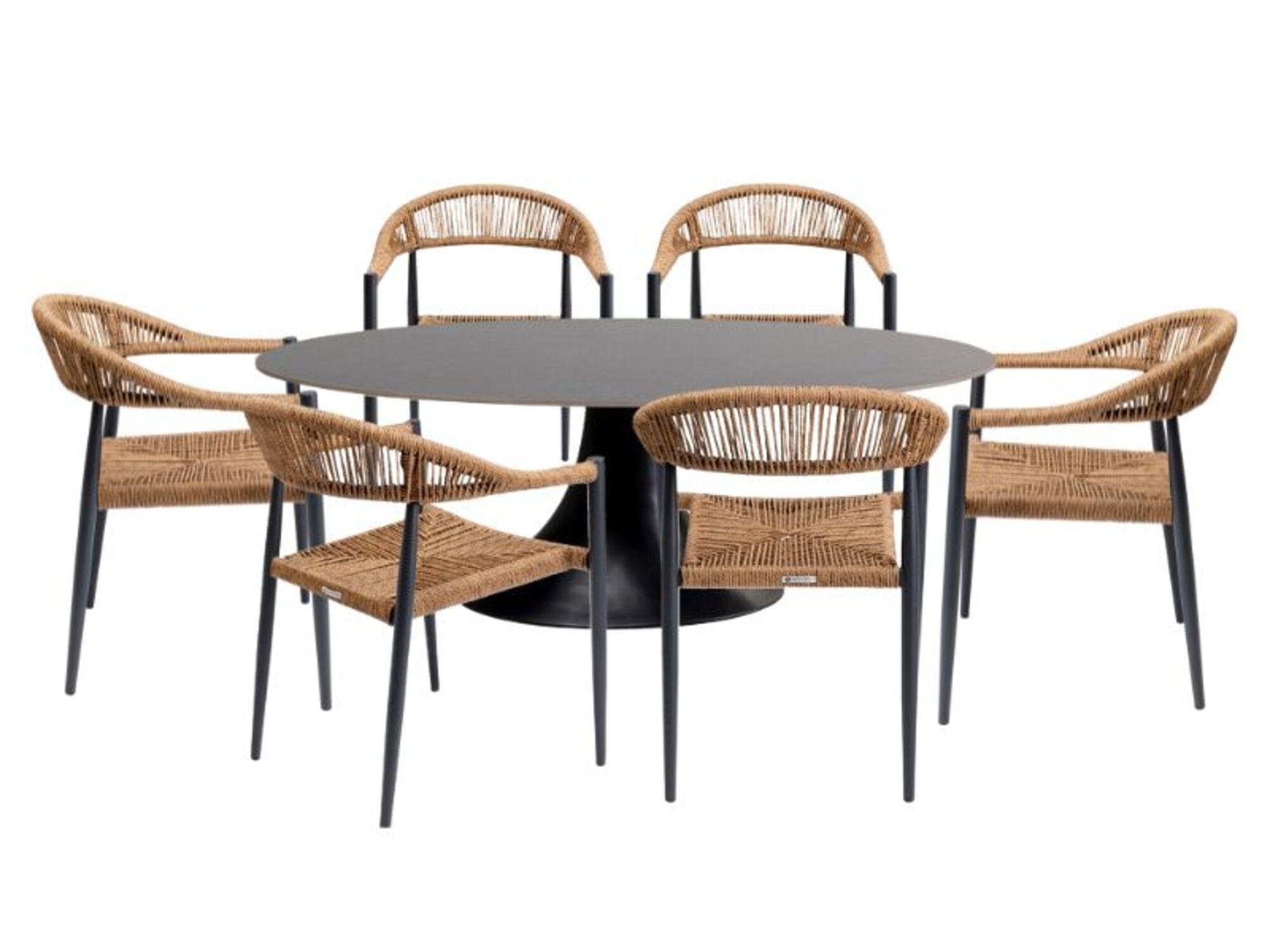 Gartenset Palma Possibilita 220cm Nature 7/Set – Grafik-1.