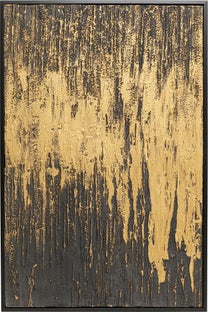 Gerahmtes Bild Abstract Schwarz 80x120cm – Grafik-1.