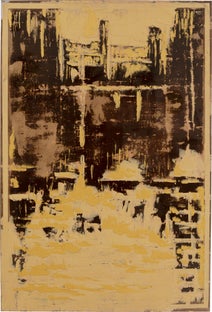 Gerahmtes Bild Artistas Golden 120x180cm – Grafik-1.