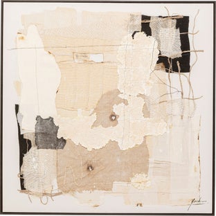 Gerahmtes Bild Arty Collage 120x120cm – Grafik-1.