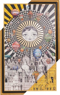 Gerahmtes Bild Balloons 110x174cm – Grafik-1.