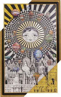 Gerahmtes Bild Balloons 110x174cm – Grafik-1.