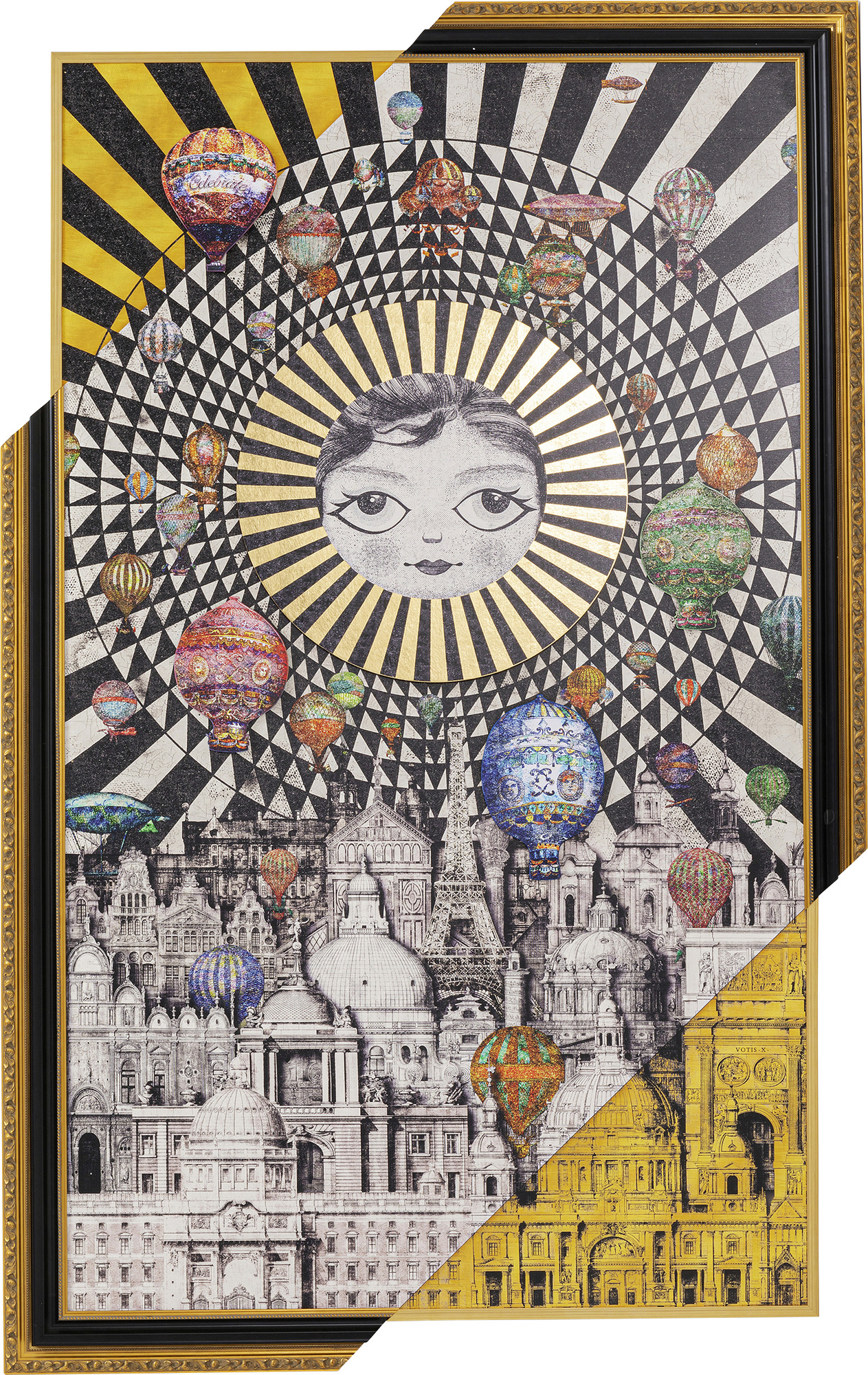 Gerahmtes Bild Balloons 110x174cm