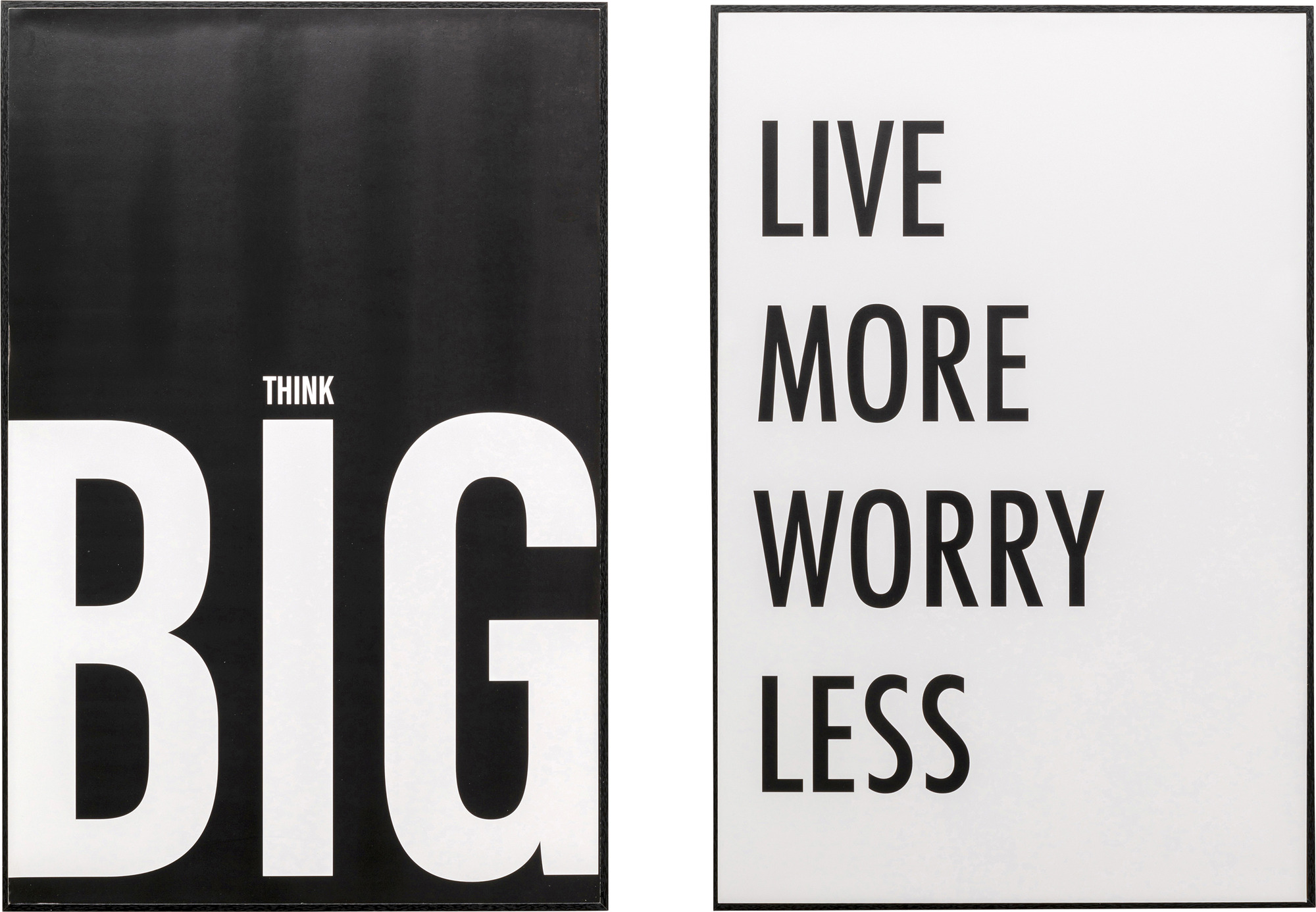 Gerahmtes Bild Big Live More (2/Set)