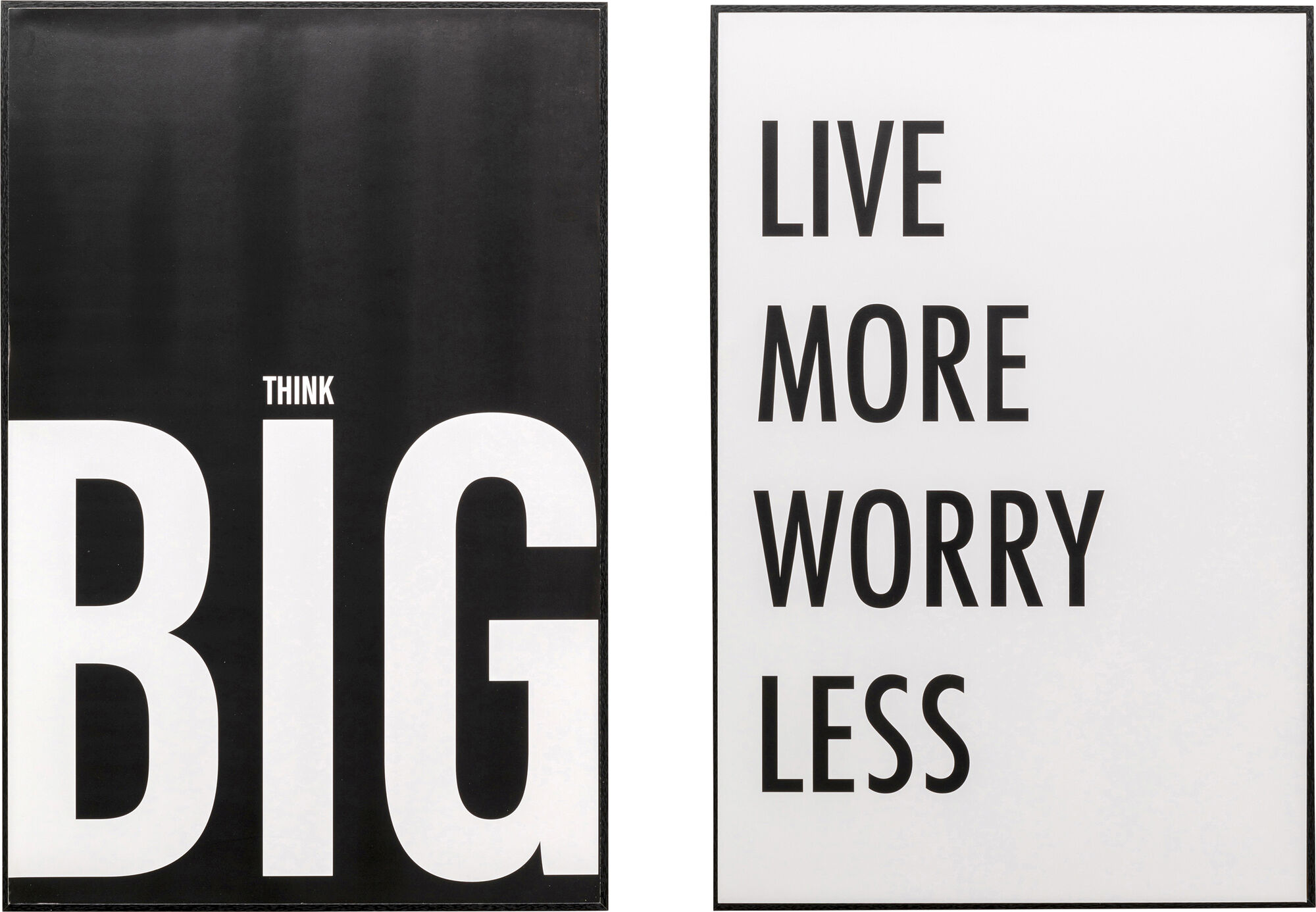 Gerahmtes Bild Big Live More  (2/Set) – Grafik-1.