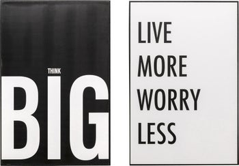 Gerahmtes Bild Big Live More (2/Set) – Grafik-1.