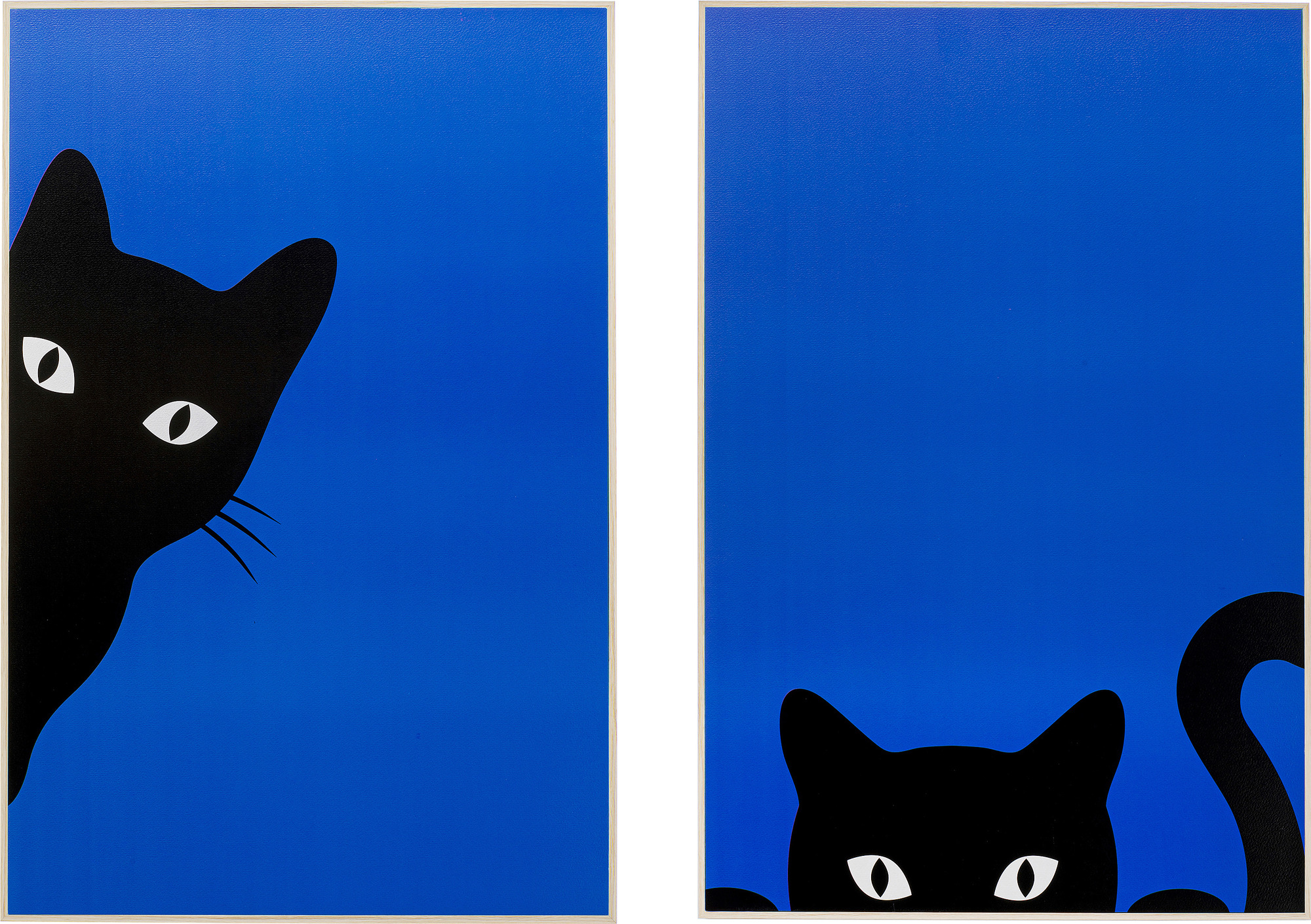 Gerahmtes Bild Ciao Gatto (2/Set)