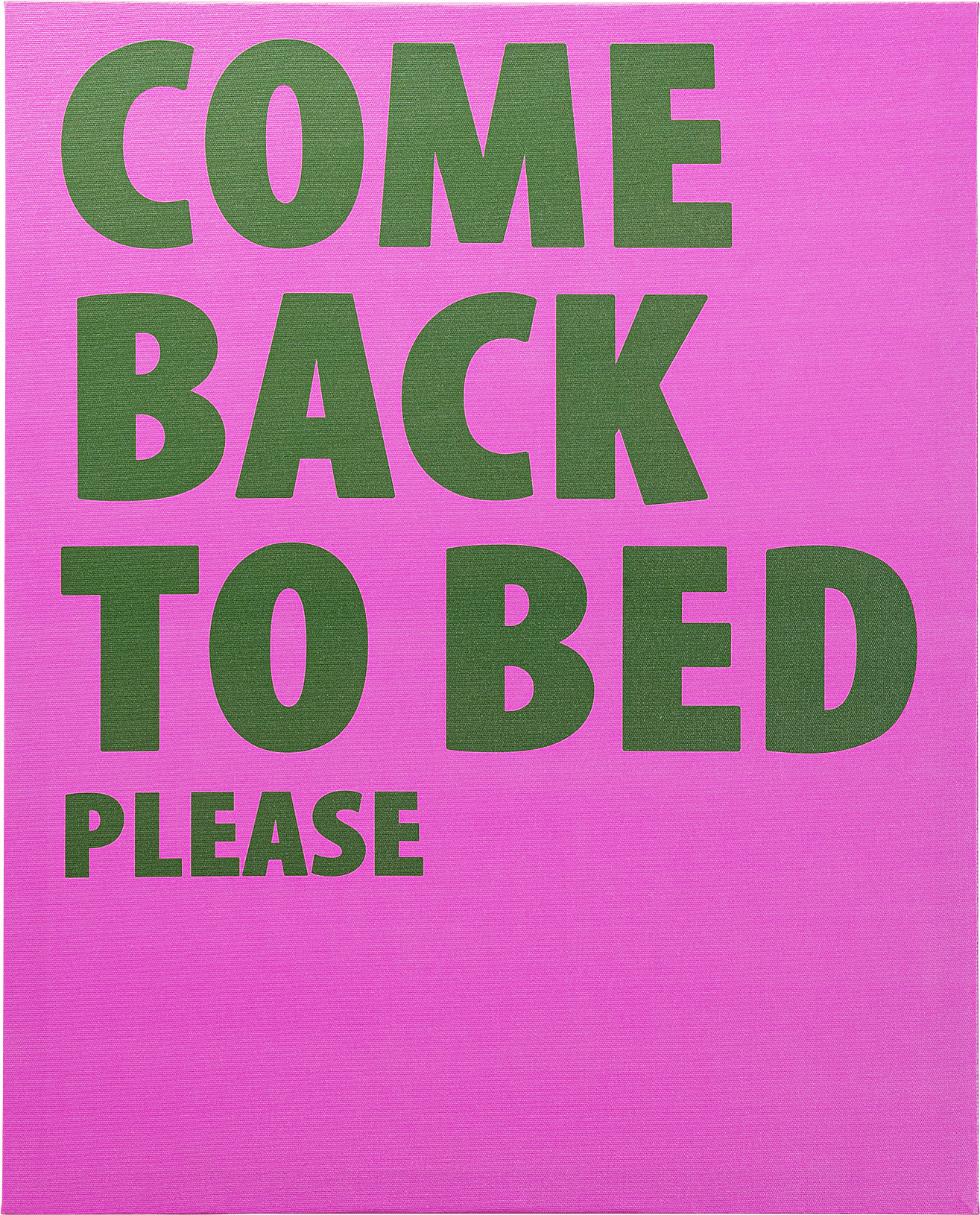 Gerahmtes Bild Come Back To Bed 40x50cm
