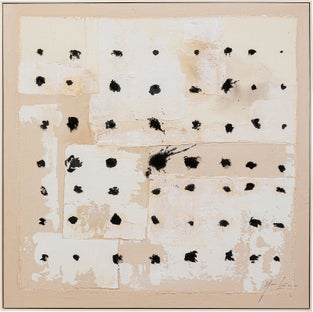 Gerahmtes Bild Creative Dots 120x120cm – Grafik-1.