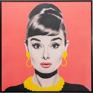 Gerahmtes Bild Diva Brunette 60x60cm – Grafik-1.