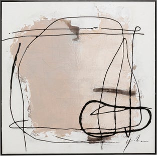 Gerahmtes Bild Dust Grau 100x100cm – Grafik-1.